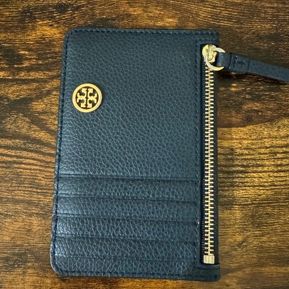 Tory Burch - Walker Leather Top Zip Card Case (Gently Used) - Picture 4 of 8